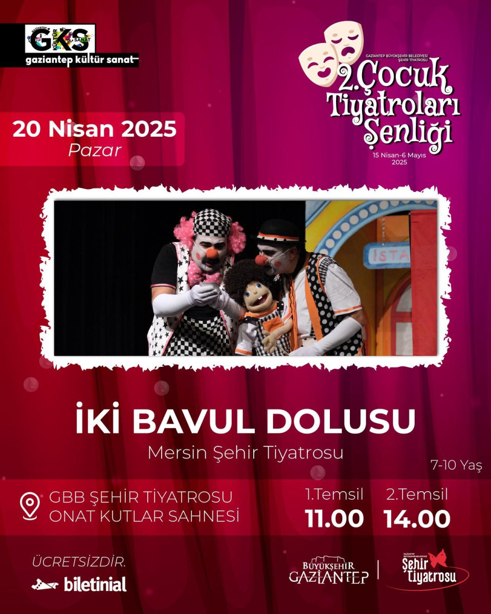 2. ÇOCUK TİYATROLARI ŞENLİĞİ BAŞLADI