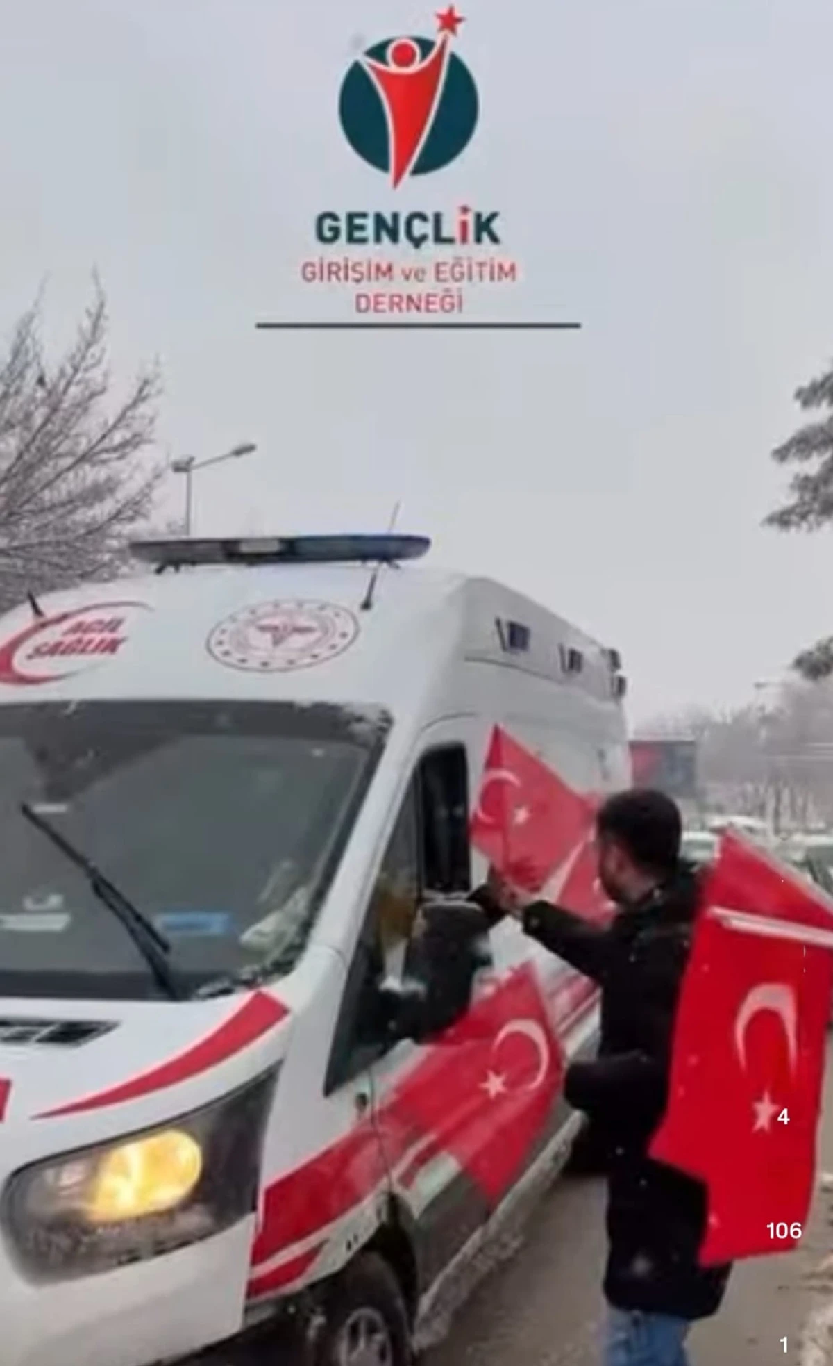 Gen&ccedil;lik Girişim ve Eğitim Derneği&rsquo;nden bayrağa saygısızlığa tepki