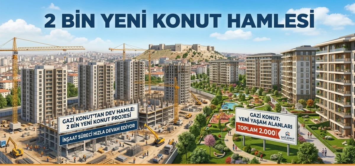 Gazi Konut&rsquo;tan 2 Bin Yeni Konut Hamlesi
