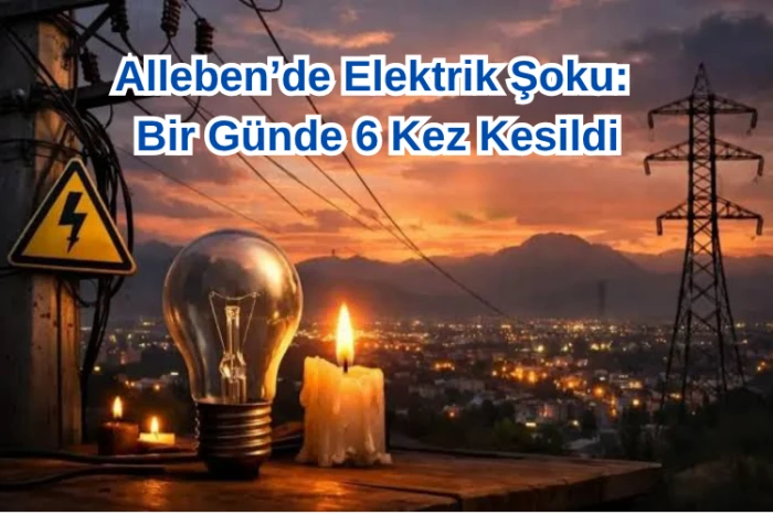Alleben&rsquo;de Elektrik Şoku: Bir G&uuml;nde 6 Kez Kesildi