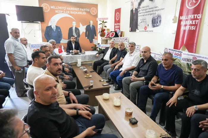 Nizip Ticaret Odası&rsquo;ndan MHP İl&ccedil;e Başkanı Fatih &Ccedil;etin&rsquo;e Tebrik Ziyareti