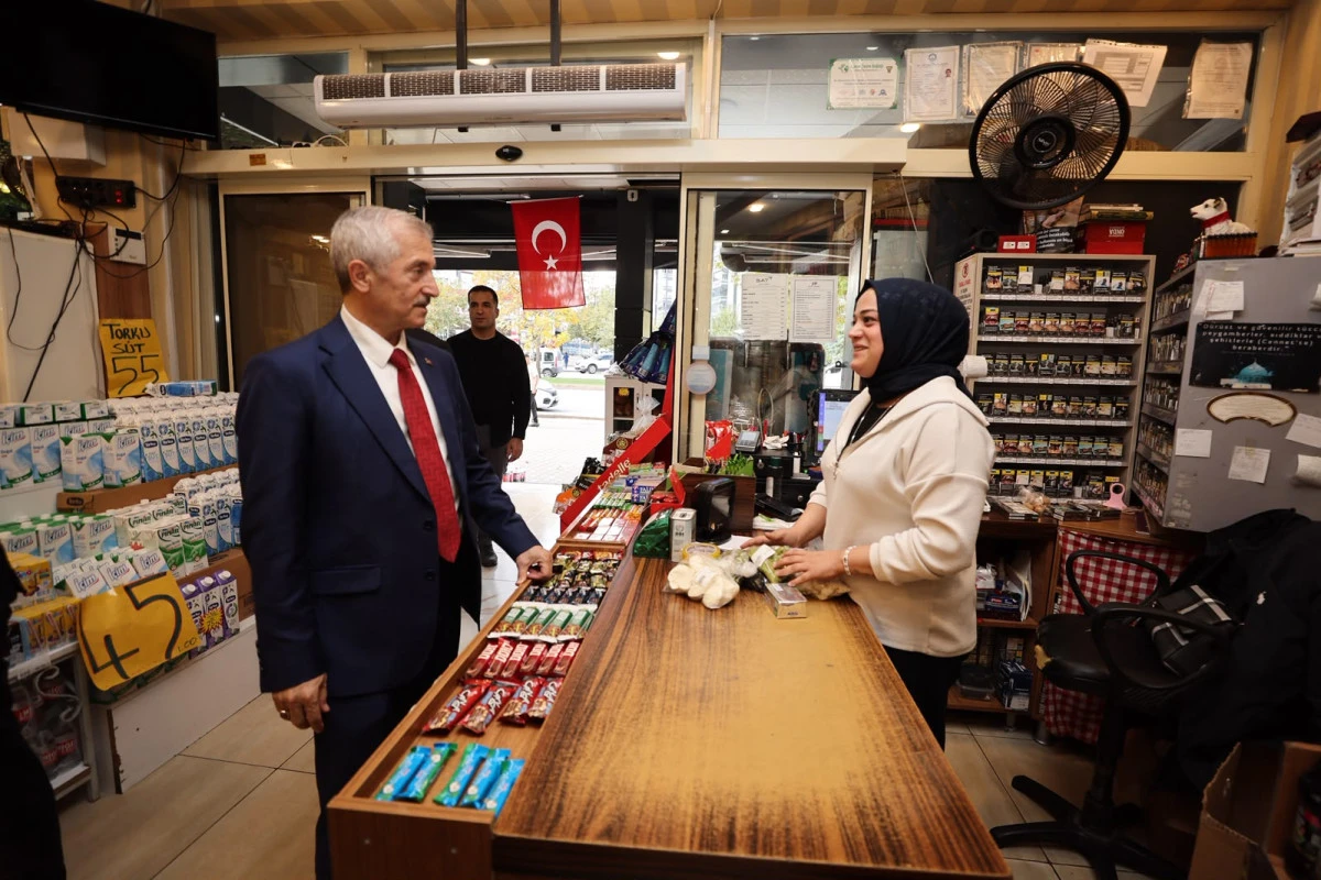 Tahmazoğlu&rsquo;ndan Esnaf ve Vatandaşlara Ziyaret